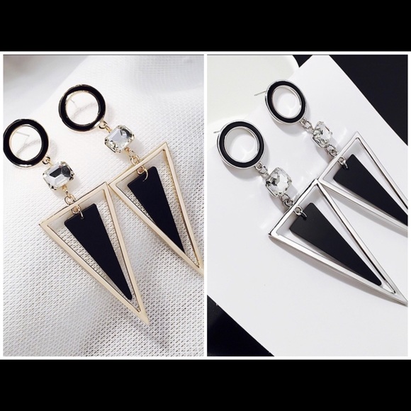 Triangle Earrings - Picture 4 of 7